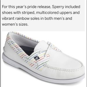 Mens Sperrys 2020 pride release for LGBT pride month.